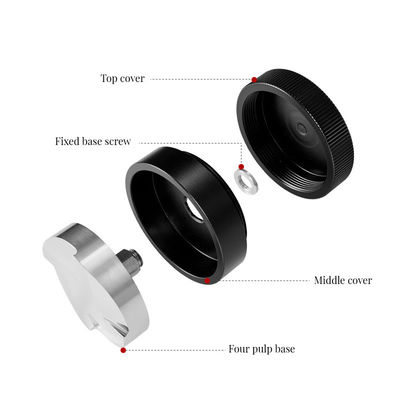 4개 블레이드 스테인리스 스틸 파우더 해머 프레스 바리스타 카페 목재 재료 58mm
