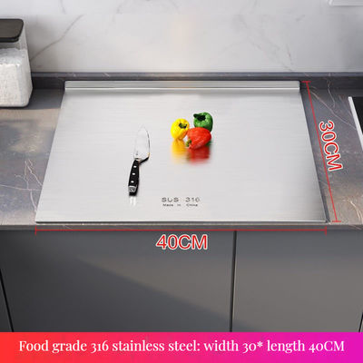 선명한 투명한 현대의 부엌 디자인에 대한 측정과 함께 Frosted 4 절단 보드