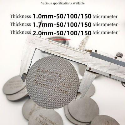 커피 차 도구 58mm 크기 스테인리스 스틸 팩 스크린 필터 정밀 추출
