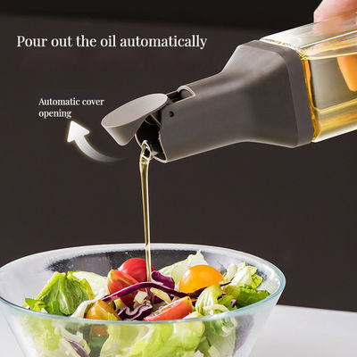 투명한 가정용 식초와 콩 소스 병을 위한 누출 방지 설계 유리 오일 잔