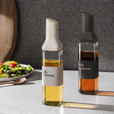 500ml 용량의 유리 오일 잔, 현대적인 누출 방지 디자인과 소스 보트 투어
