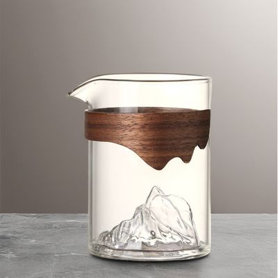 클래식 디자인 호텔용 핸드메이드 차컵 투명 240ml 친환경 유리 컵