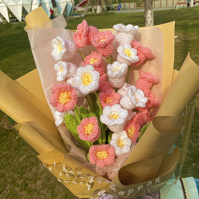 작은 현대 디자인 수작업 넥타이 햇꽃 데이지 포지 발렌타인 데이 선물