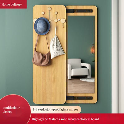 객실 공간 기숙사 객실 맞춤형 DIY 목재 저장 거울 벽 프레임