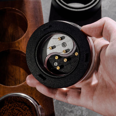 검은색 7개의 바늘 0.4mm WDT 에스프레소 커피 배급 도구 차 커피 바늘 배급 도구 WDT 도구