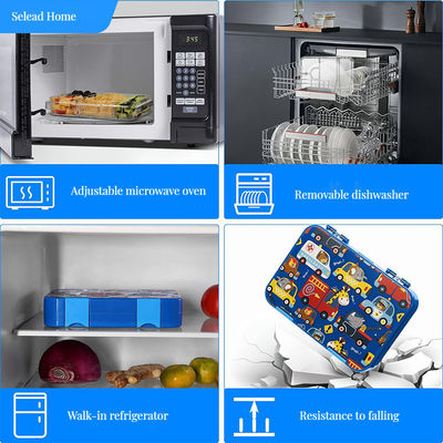 플라스틱 두층 힌지 금속 틴 점심 상자 내구성 있고 직장이나 학교용으로 실용적입니다