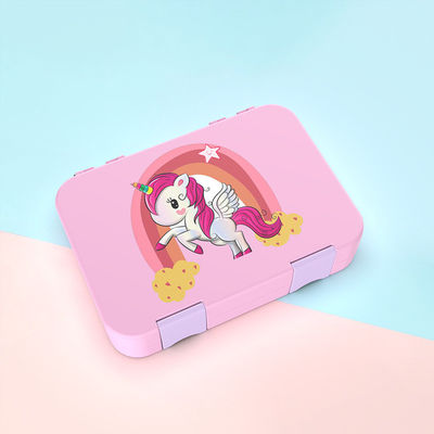 2층 양배추 섬유 벤토 점심 상자 6가지 색상 성인용 디바이더 설비 포함