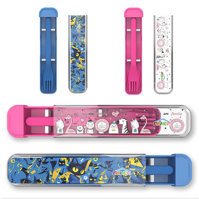 2층 양배추 섬유 벤토 점심 상자 6가지 색상 성인용 디바이더 설비 포함