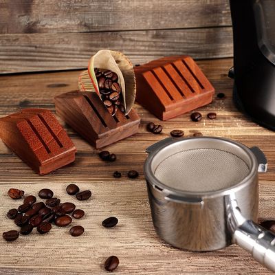강철 실리콘 스크린 월넛 나무 58mm 에스프레소 차 필터 홀더 커피 차 도구