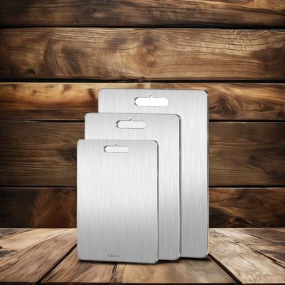 2024 티타늄 절단판 맞춤형 크기 304 스테인리스 스틸과 대나무로 정사각형