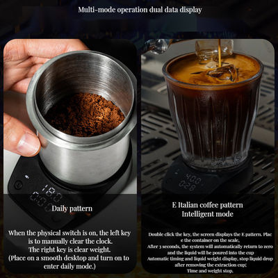 폼 밀크 ABS 셸 에스프레소 모드 C형 디지털 충전 부엌 팜 커피 스케일 타이머