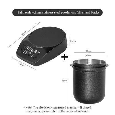 폼 밀크 ABS 셸 에스프레소 모드 C형 디지털 충전 부엌 팜 커피 스케일 타이머