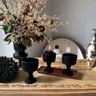 가정 장식 낡은 디자인과 사용자 지정 로고의 맑은 유리 디저트 컵