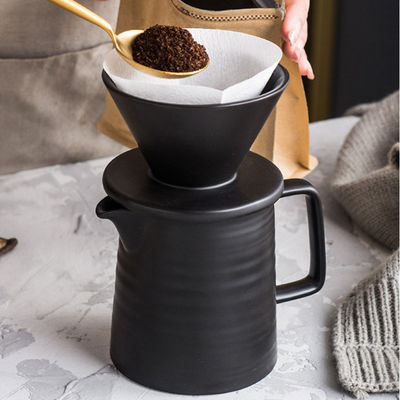 500ml 용량 현대 빈티지 세라믹 투어 오버 커피 메이커