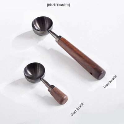 럭셔리 월넛 손잡이와 15ml 30ml 스테인리스 스틸 측정 스푼