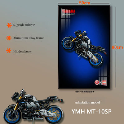 럭셔리 아트 데코 유리 자동차 디스플레이 사진 프레임 벽과 테이블 사다리 벨트 형식