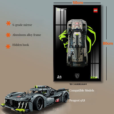 외국 관습 및 문화 미묘한 아트 데코 디자인으로 된 유리 사진 프레임