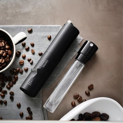 맞춤 로고 수용 가능한 휴대용 10ml 안티 플래 스프레이 병 커피 콩 검은색