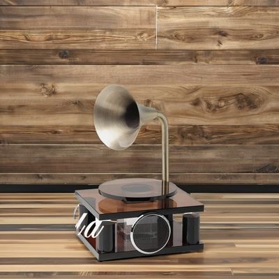 예술 테마 실내 장식 조각 Ash Crystal Retro Recorder