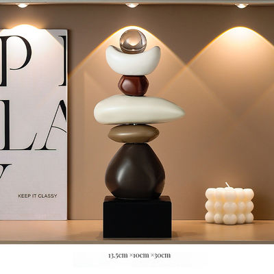 가옥 및 사무실 장식을위한 노력없이 우아한 현대 공예 석 樹脂 와인 냉장고