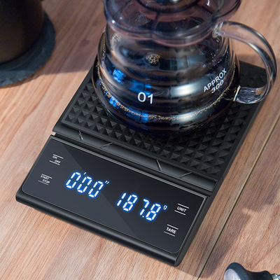 부엌용 ABS 디지털 무게 측정 장치 3kg/0.1g 커피 스케일 타이머를 붓기