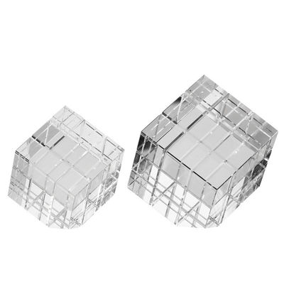 현대 가정 및 사무실 장식용 주문제조 고유 아트 데코 루빅의 큐브 유리 장식