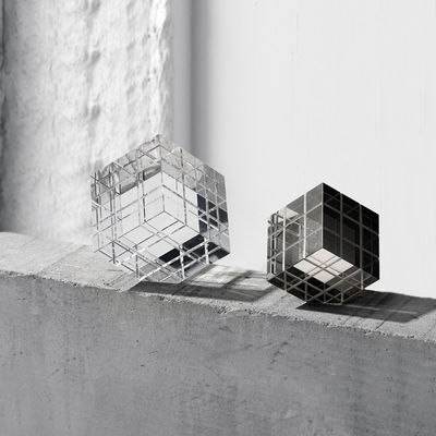 스타일리시한 유리 루빅 큐브 집 및 사무실 탁상 장식 단일 조각 패키지