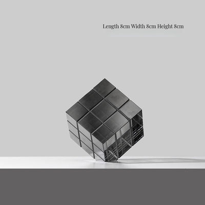 스타일리시한 유리 루빅 큐브 집 및 사무실 탁상 장식 단일 조각 패키지