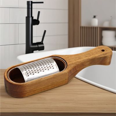 농촌 부엌 저장 채소 치즈 쉐리더 수작업 아카시아 나무 Grater