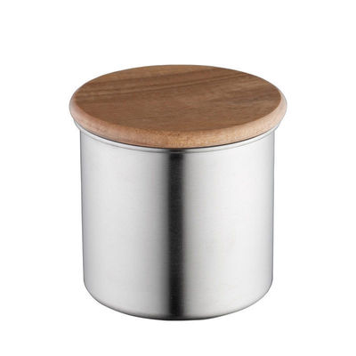 11/12/13/14cm 사이즈 현대 디자인 스테인리스 스틸 진공 저장 용기 커피 콩 차 곡물 목 뚜??