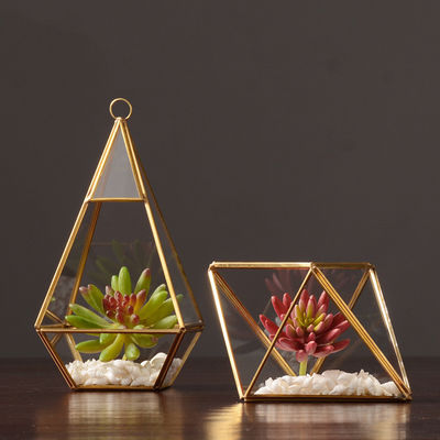 청동 마진 나무 기반 유리 디스플레이 박스 가정 장식용 맞춤형 색상 및 크기