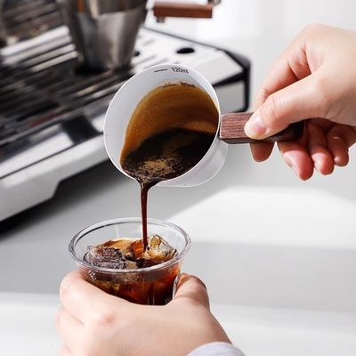 커피 밀크 스펀더 믹서 스테인리스 스틸 120ml 측정 컵
