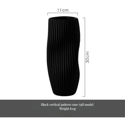 탁자 위 에 우아 한 물 로 들어온 꽃 배열 을 위한 고상 한 현대적 세라믹 화물
