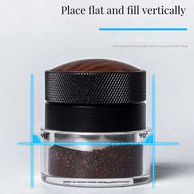 바리스타 커피 패머 51mm 53mm 58.35mm 스테인리스 스틸과 호박 나무 캡 에스프레소 도구