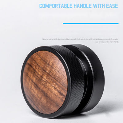 바리스타 커피 패머 51mm 53mm 58.35mm 스테인리스 스틸과 호박 나무 캡 에스프레소 도구