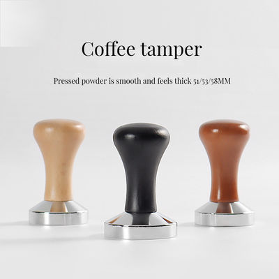 주사철 휴대용 스테인리스 스틸 커피 템퍼 51mm 53mm 58mm 바리스타 부엌 에스프레소 유통업체용 크기