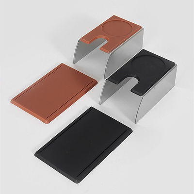 흑색 스테인리스 스틸과 단단한 목재 기반을 가진 친환경 에스프레소 탭 스테이션