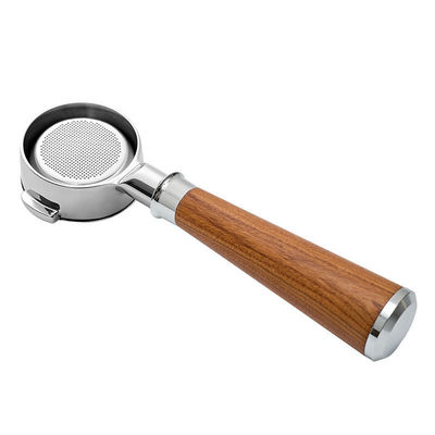 바리스타 수준의 맥주 제조를 위한 단단한 나무 포트필터 고급 58mm 핸드메이드 커피 트렁크