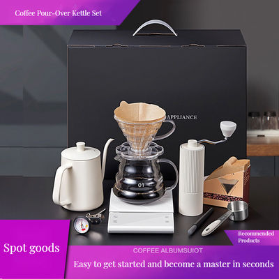 600ml 유럽 디자인 무선 스테인레스 스틸 수동 커피 밀러 조정 속도 48mm 평면 버