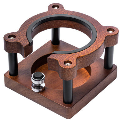 폼 우유 기능 우아한 고형 나무 커피 및 차 도구 스탠드