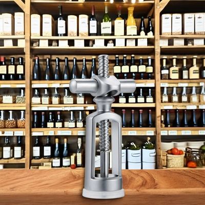 다기능 레드 와인 병 코크 스크롤 열기 주황 합금 금속 막품