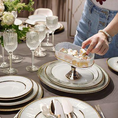 골든 데어 미니멀리즘 디자인 유리판 세트 학교로 돌아가는 음식 보관에 적합합니다