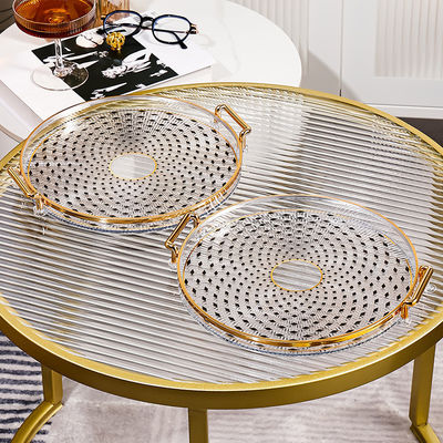 골드 인플레이 패턴 커피 차 간식 식기 용품 접시