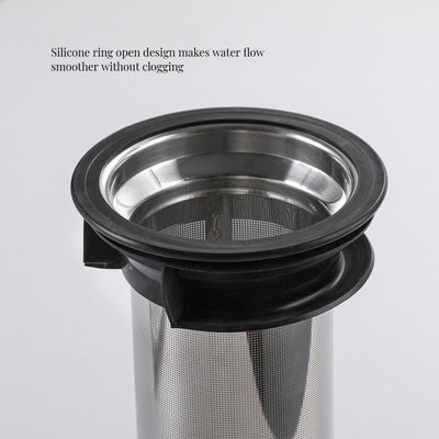 1L/1.4L 고보로실리케이트 유리 물병 지속 가능한 스테인레스 스틸 필터