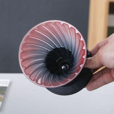 손 압축 유형 스테인리스 스틸 필터와 함께 보로 실리케이트 유리 손 방울 커피 냄비