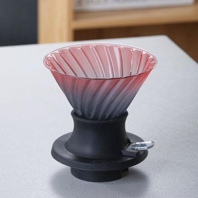 손 압축 유형 스테인리스 스틸 필터와 함께 보로 실리케이트 유리 손 방울 커피 냄비