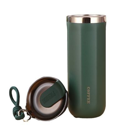 접시와 함께 스테인레스 스틸 커피 머그 모든 적용 가능한 사람 사용자 정의 350ml 450ml