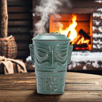 상용 구매자 최우수 선택 Sanxingdui 끝 세라믹 컵 뚜?? 과 문화 디자인