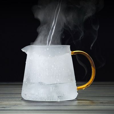 유리 차 냄비 1000ml 용량 열 저항 손잡이와 클래식 디자인