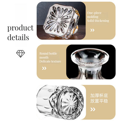 위스키 전문가들을 위한 사용자 지정 로고 바 세트 크리스탈 옥스퍼드 유리 위스키 디칸터 세트